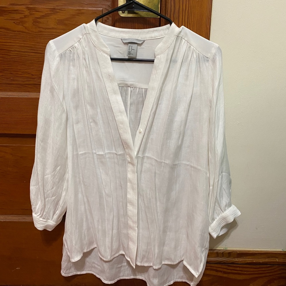 Plain white blouse